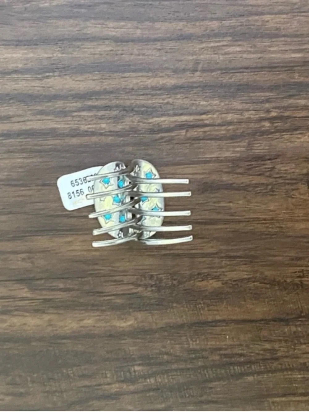 Free People Silver Hair glow with Turquoise Star Accents